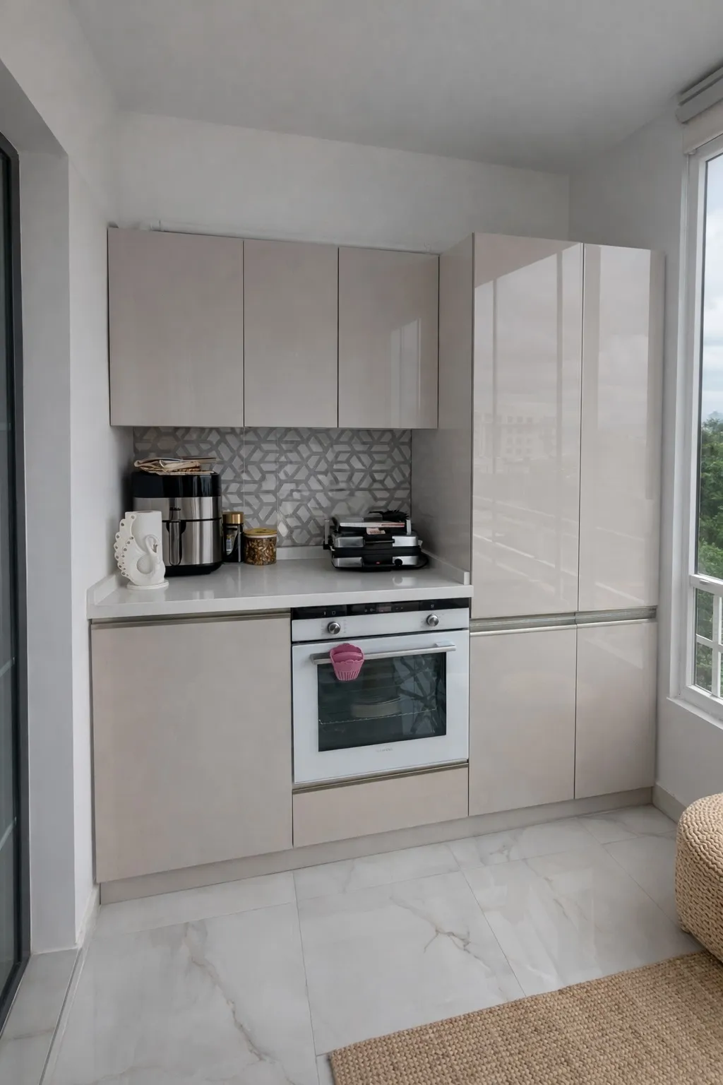 Sunroom Cooking Station by Finemark Cabinetry