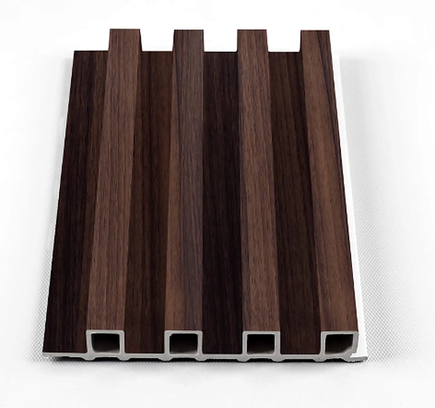 WPC Modern Wall Slats installed by Finemark Cabinetry in Wheaton IL